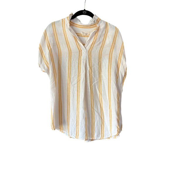 Thread & Supply Women's Striped Short Sleeve‎ Top - Casual Blouse - Picture 1 of 6